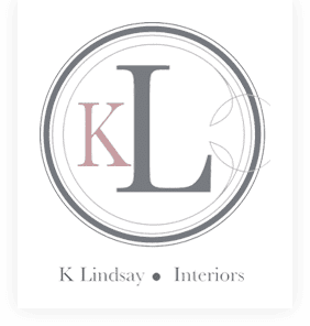 A logo of k lindsay interiors